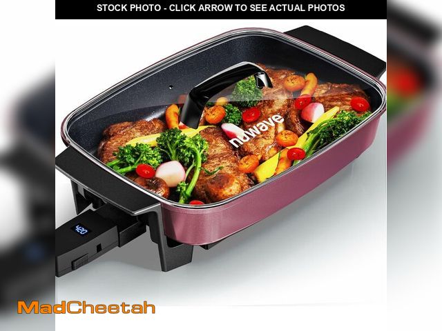 Lot 74-13382475 - Nuwave Medley XL Digital Electric Skillet, Family Size Griddle w/Glass Lid, 2025 New &amp; Improved ...