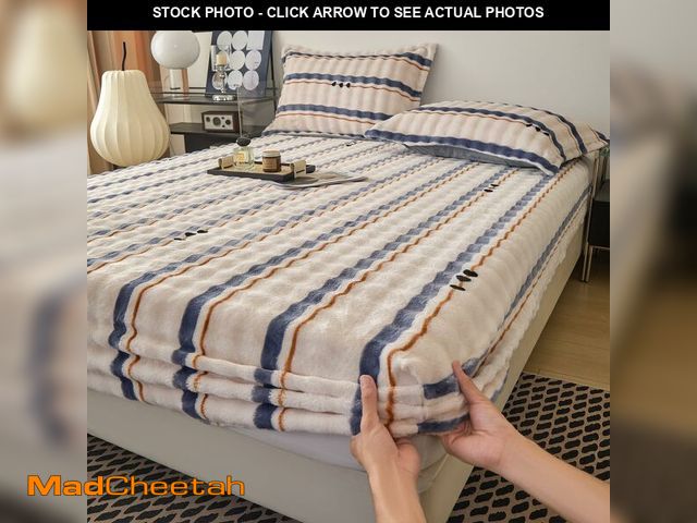 Lot 74-13718463 - PAJEO Velvet Sheets Queen Size, Luxury Queen Sheet Set with 2 PCS Pillowcases, All Season Cozy Warmt...