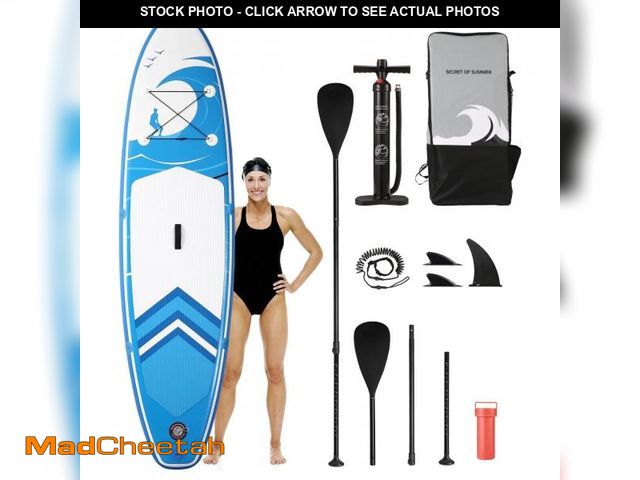 Lot 74-12145191 - Naipo Inflatable Paddle Board Stand Up Paddle Board 6 in Thick with Sup Accessories &amp; Carry Bag ...