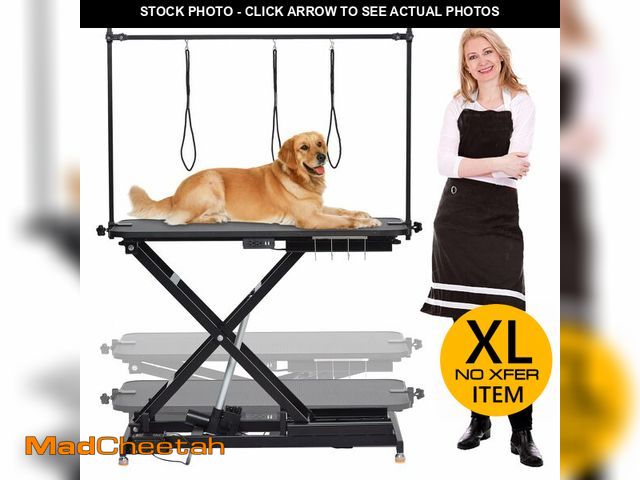 Lot 74-13643559 - Professional Electric Grooming Table for Dogs At Home, Capacity 264 LBS Dog Grooming Table, Height A...