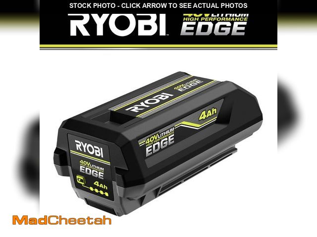 Lot 74-12594859 - RYOBI 40V 4.0 Ah Lithium-Ion High Performance EDGE Battery - UNUSED