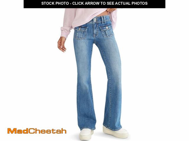 Lot 74-13711787 - Aeropostale Women's Low Rise Flare Jean, Dark Wash - UNUSED