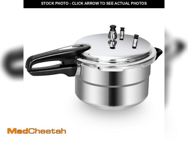 Lot 74-14378785 - BreeRainz 5.3 Qt Stovetop Pressure Cooker &amp; Canner, 10 PSI Induction Compatible Aluminum Pressur...