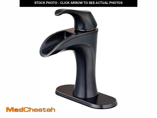 Lot 74-13049474 - Pfister Brea Single Handle Single Hole Bathroom Faucet with Deckplate in Tuscan Bronze - UNUSED