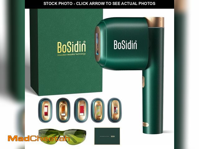 Lot 74-12723412 - Laser Hair Removal, BoSidin IPL Hair Removal with Painless Ice-Cooling, 2-in-1 Face SR Rejuvenation,...