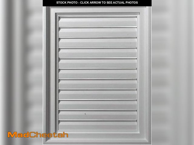 Lot 74-12399723 - Ekena Millwork 18"W x 24"H x 2 1/8"P, Vertical Gable Vent Louver, Functional - UNUSED