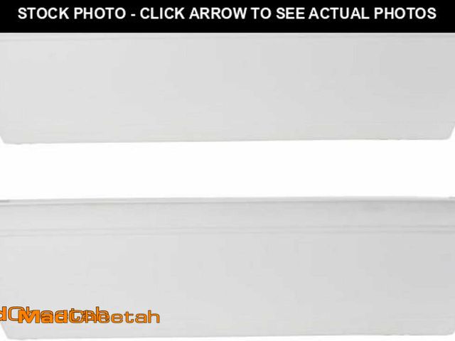 Lot 74-11640896 - The HC Companies 24" Eclipse Plastic Window Box 7.76"x24"x6.57", White (2 Pack) - UNUSED