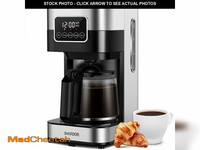 Lot 74-12716988 - SHARDOR 10-Cup Programmable Coffee Maker, Regular &amp; Strong Brew Drip Coffee Machine for Home and...
