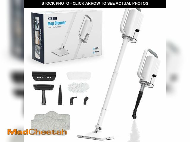 Lot 74-13197869 - 7-in-1 Steam Mop, 1200W Rotated Steam Cleaner for Home, 2 Modes, 400ML Removable Tank, 23FT Power Co...