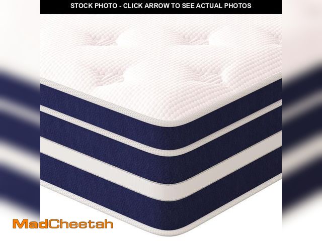 Lot 74-12402232 - GUUKIN 12 inch King Mattress, Memory Foam &amp; Spring Hybrid Medium Comfort King Size in a Box,Adul...