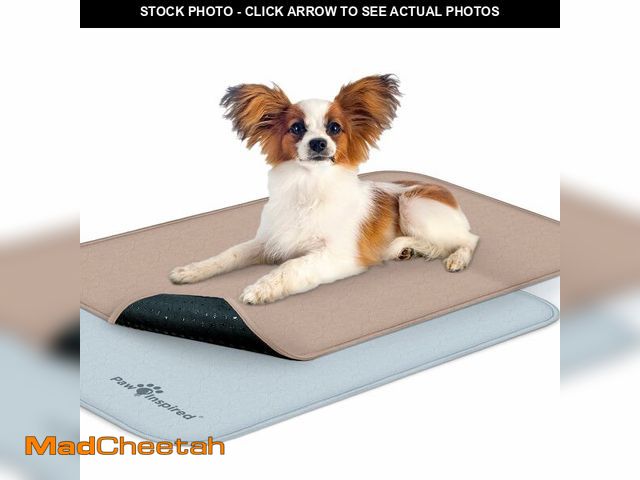 Lot 74-12606413 - Paw Inspired Washable Crate Liners for Dogs (2 Pack), Leakproof, Non-Slip Pee Pads for 30-Inch Kenne...