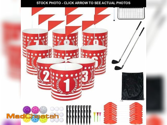 Lot 74-13959622 - DigNew Backyard Golf Game 6 Holes Set,Portable Outdoor Game for Pratice,Golf Chipping Games for Lawn...