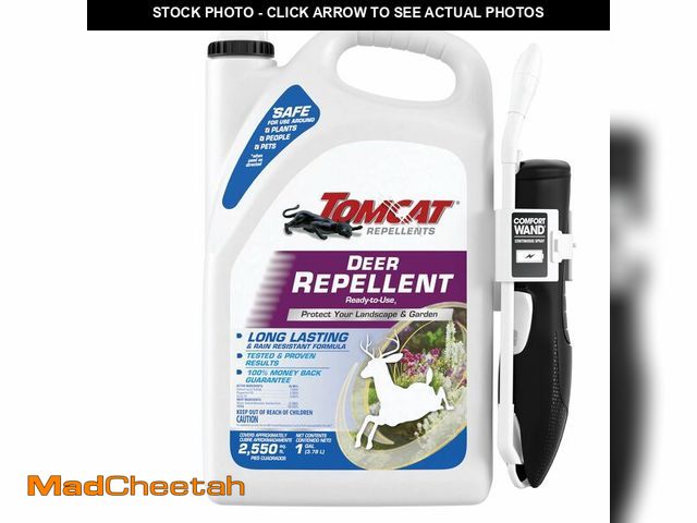 Lot 74-14340552 - Tomcat Repellents Deer Repellent, Ready-to-Use, Protects Landscapes and Gardens, Contains Essential ...