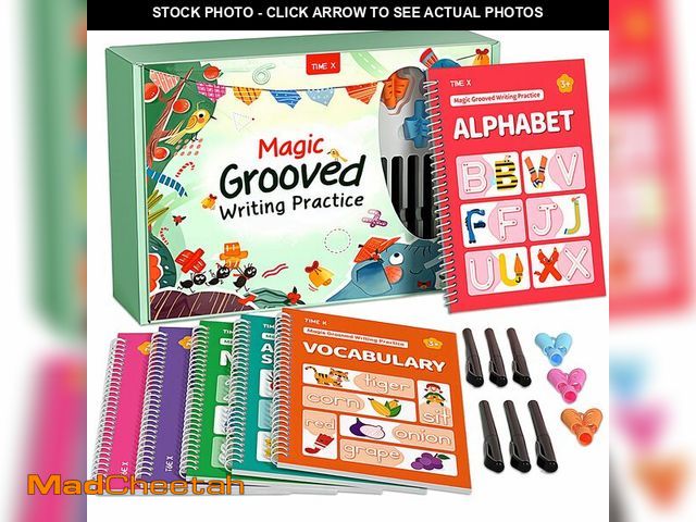 Lot 74-12717880 - TIME X Magic Grooved Writing Practice Books, Reusable Handwriting Practice Books, Groove Workbooks, ...
