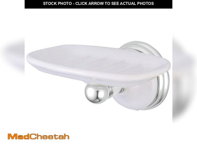 Lot 74-13716484 - Kingston Brass BA1115C Victorian Soap Dish, Polished Chrome,5-1/4" - UNUSED