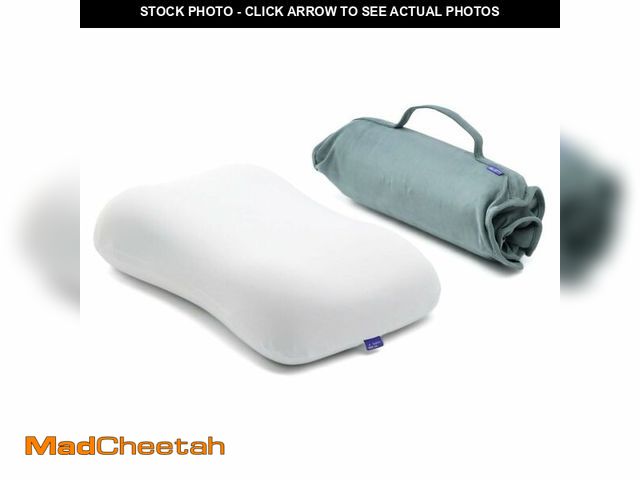 Lot 74-12601763 - Cushion Lab Travel Deep Sleep Pillow Ã¢â¬â Compact Memory Foam Neck Pillow for Sleeping, Portable...