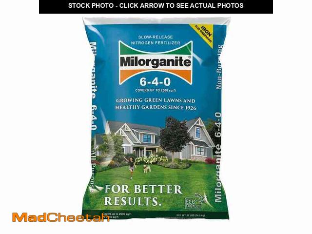 Lot 74-14343112 - Milorganite 32 lbs. 2,500 sq. ft. Plant Fertilizer Slow-Release Nitrogen Garden and Lawn Fertilizer ...