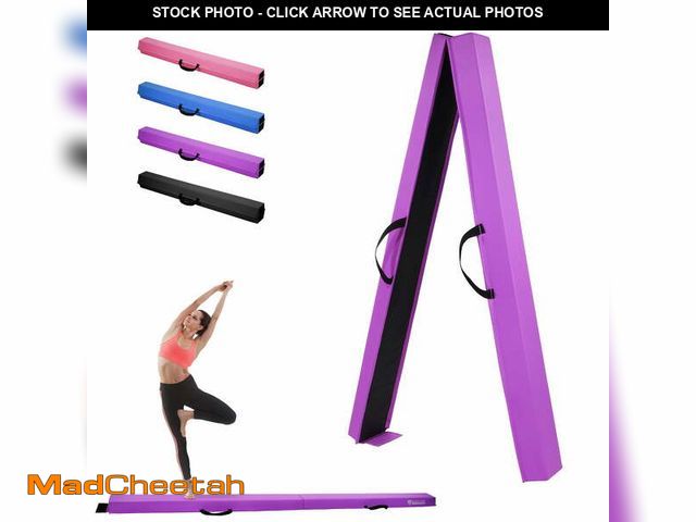 Lot 74-14287503 - FlexWave 8FT Folding Balance Beam , Floor Gymnastics Training Equipment?with Non-Slip Rubber Base, H...