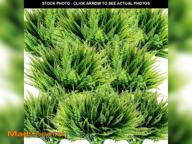 Lot 74-11558743 - Waydress 25 Pack Artificial Boston Fern Plants Fake Boston Ferns Greenery UV Resistant Fake Plants S...