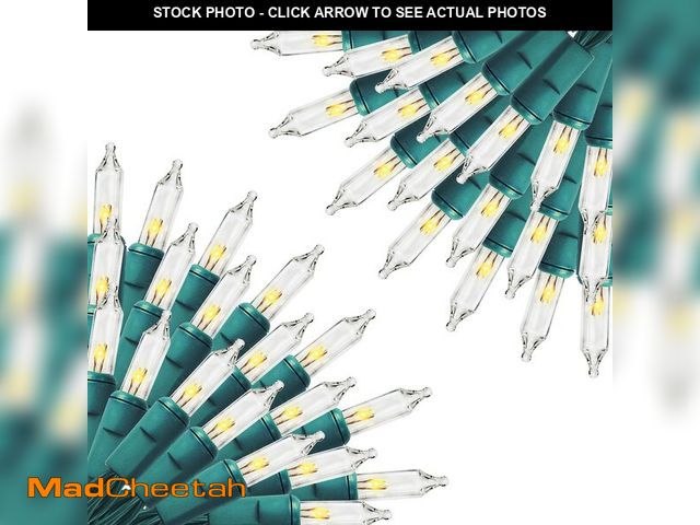 Lot 74-12972330 - FUNPENY Christmas Lights, 2 Pack Toal 300Count 60FT Christmas String Lights Green Wire for Indoor Ou...