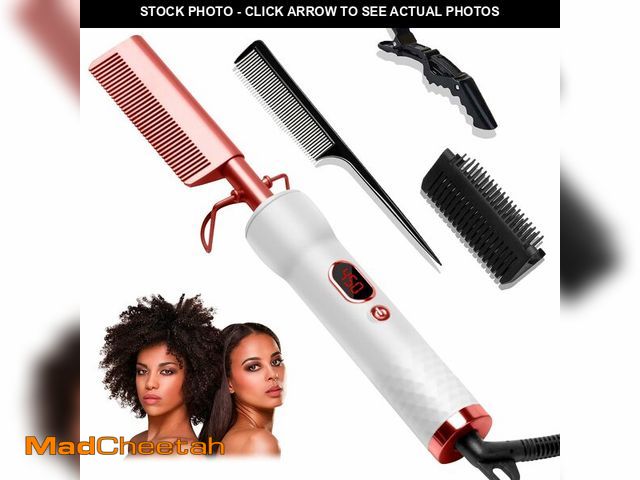 Lot 74-14148558 - Hot Comb for Wigs Human Hair,Pressing Combs 110-240V Straightening Comb for Curl/Straight - UNUSED