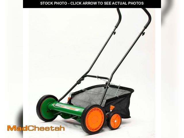 Lot 74-13778735 - Scotts 20 in. Manual Walk Behind Reel Lawn Mower, Includes Grass Catcher - USED