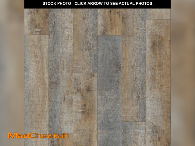 Lot 74-12775321 - Krono Original Grey Restoration Oak 10 mm T x 8 in. W Waterproof Laminate Wood Flooring (18.6 sqft/c...