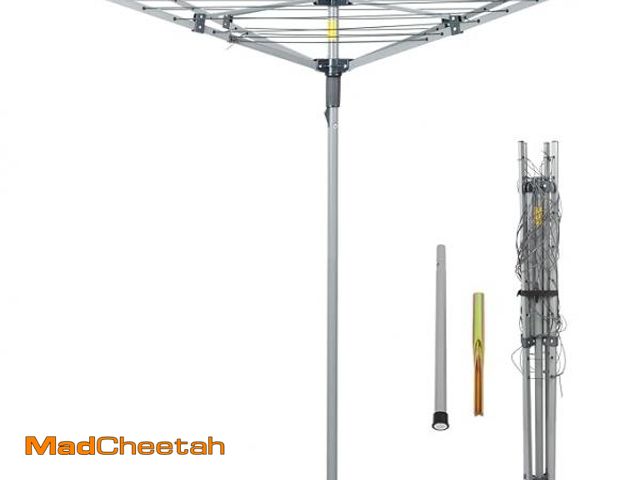 Lot 74-12160472 - Drynatural Collapsible 4-arm Rotary Outdoor Umbrella Drying - UNUSED