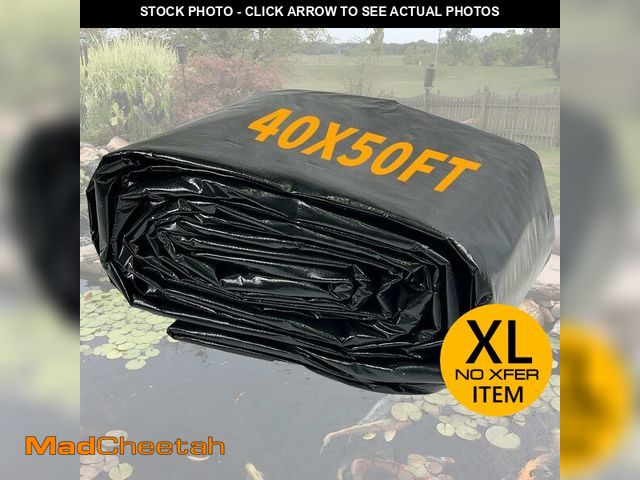 Lot 74-12693264 - yeezoo 40X50FT Reinforced Large PE Pond Liner, KOI Pond Liners for Outdoor Ponds, Enhanced 5-Layer S...
