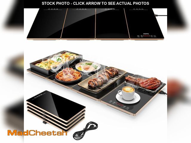 Lot 74-14208566 - FEPPO Electric Warming Tray, 4-in-1 Food Warmers for Parties Buffet with 10 Temp Settings and Timer,...