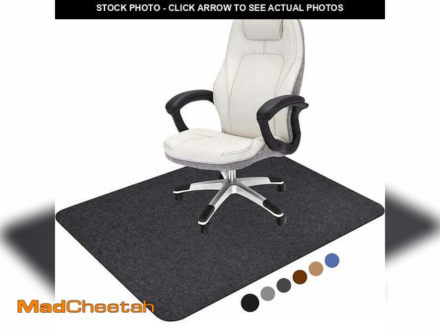 Lot 74-12835954 - Hardwood Floor Office Chair Mats, 55" x 35",Floor Protector For Desk Chair,Dark Grey - UNUSED