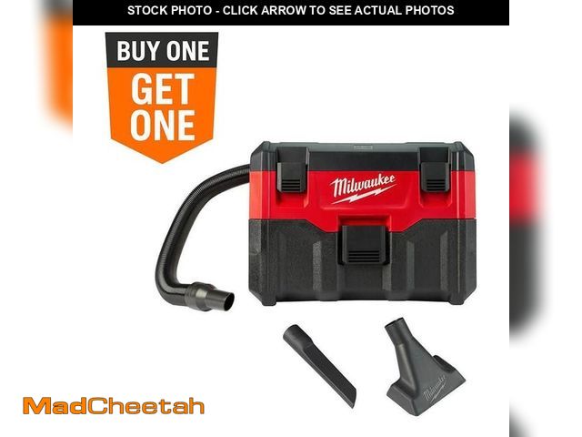 Lot 74-12796515 - Milwaukee M18 18-Volt 2 Gal. Lithium-Ion Cordless Wet/Dry Vacuum (Vacuum-Only) - USED