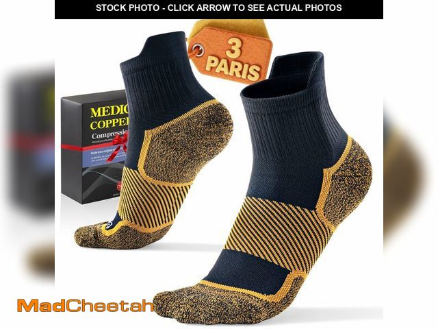 Lot 74-13960363 - Firm Copper Compression Ankle Socks 20Ã¢â¬â30 mmHg for Women &amp; Men (3 Pairs) Ã¢â¬â Medical...
