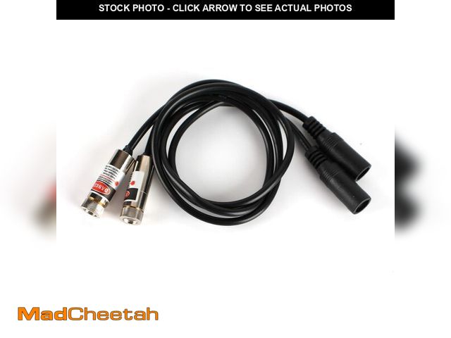 Lot 74-14205665 - 650nm red line laser module industrial laser module adjustable focus line length 19.7Ã¢â¬Â³ DC plug...