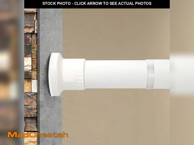 Lot 74-12678362 - Room Divider Spring Tension Curtain Rod 43 to 141 inches,Adjustable Shower Curtain Rods,No Drilling,...