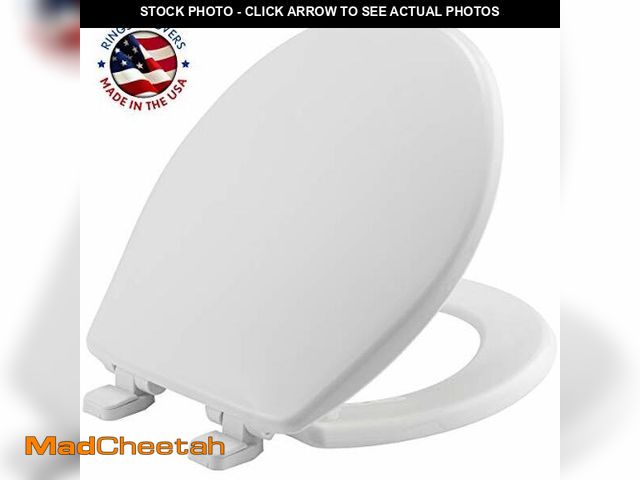 Lot 74-12633200 - Mayfair Caswell Modern Slow Close Toilet Seat, Easy Clean Hinges and Durable Plastic Seat, Made in U...
