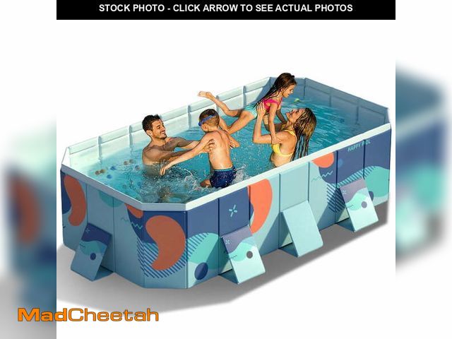 Lot 74-14354962 - SLLINGLUO Foldable Swimming Pool, Large Non-inflatable Adults Kids Outdoor Pools, 116inch - USED