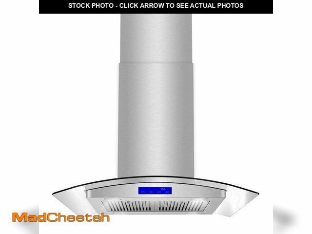 Lot 74-12630152 - COSMO COS-668ICS750 30 in. Lumin Collection 380 CFM Ducted Island Range Hood, Soft Touch Controls, L...