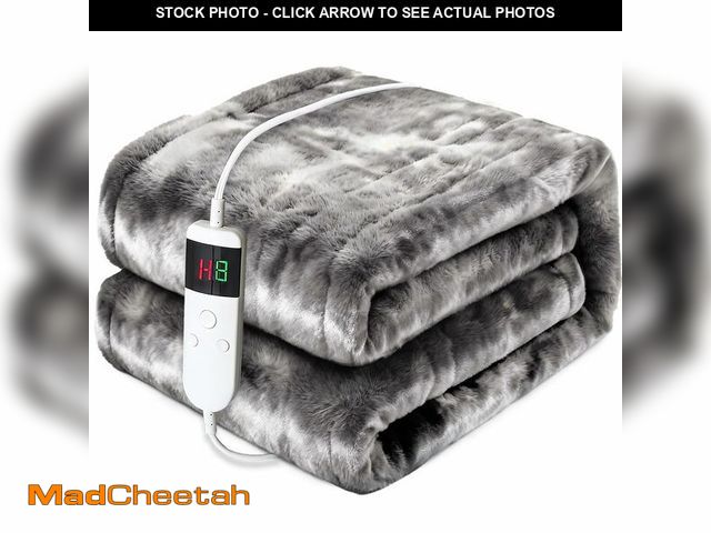 Lot 74-14212394 - PFASDFW Heated Electric Blanket Throw 50''x60'' - Fast Tie-Dye Heating Blanket, Washable Heat Blanke...
