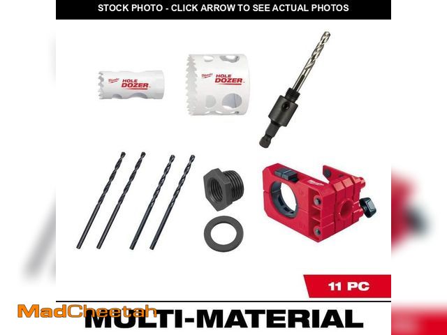 Lot 74-14604341 - (MISSING DRILL BITS) Milwaukee Door Lock Installation Bi-Metal Hole Saw Set 49-22-4073 - UNUSED