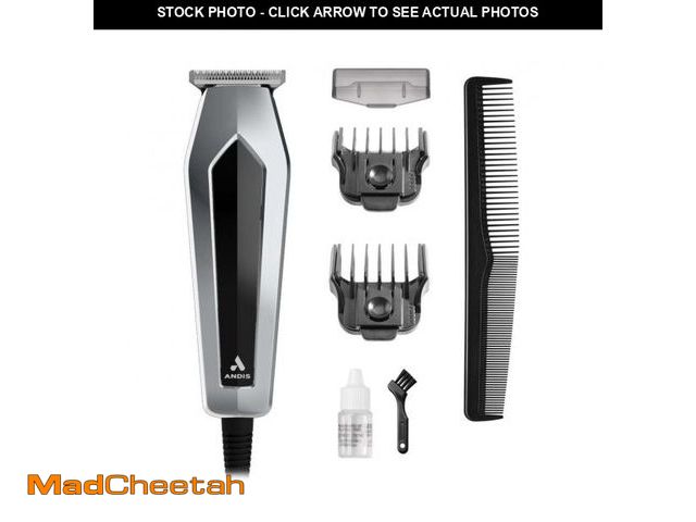 Lot 74-12422154 - Andis UltraTrim Corded T-Blade Trimmer  Black/Silver - USED