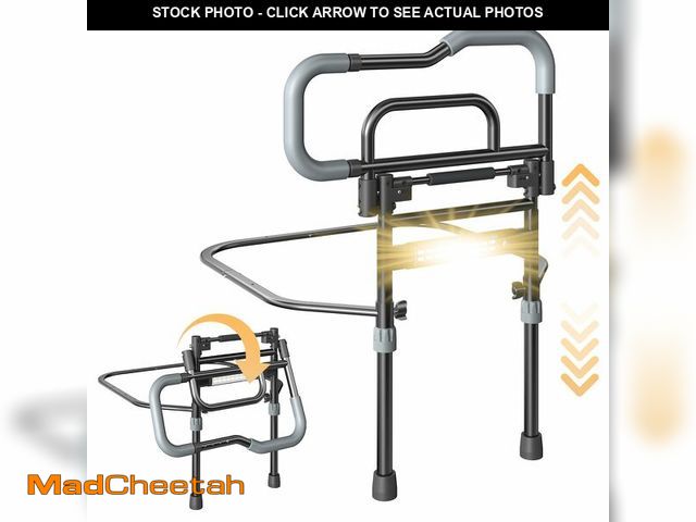 Lot 74-13958337 - Bed Rails for Elderly Adults Safety, Foldable Bed Assist Rails for Seniors with Sensor Light &amp; S...