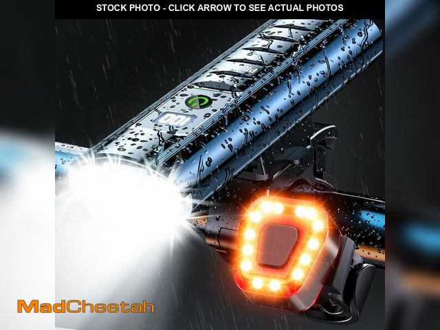 Lot 74-14265164 - Bike Light Set, Prasky Rechargeable Bicycle Lights Front and Rear, Super Bright LED Headlight, IP65 ...
