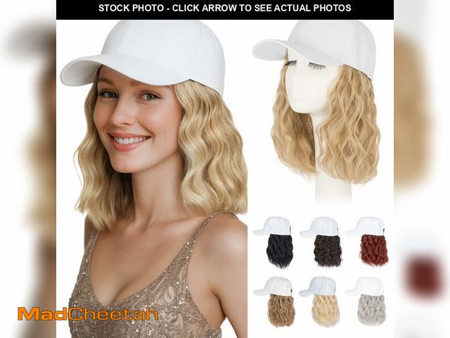 Lot 74-14267900 - Hairro Hat With Hair Attached Synthetic Baseball Ball Cap Hair Wig 8" 190g #27/613 - UNUSED