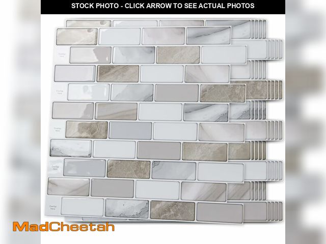 Lot 74-12709390 - Art3d 10-Sheet Peel and Stick Backsplash Tile for Kitchen - 12Ã¢â¬ÂÃâ12Ã¢â¬Â Stick on Wall Ti...