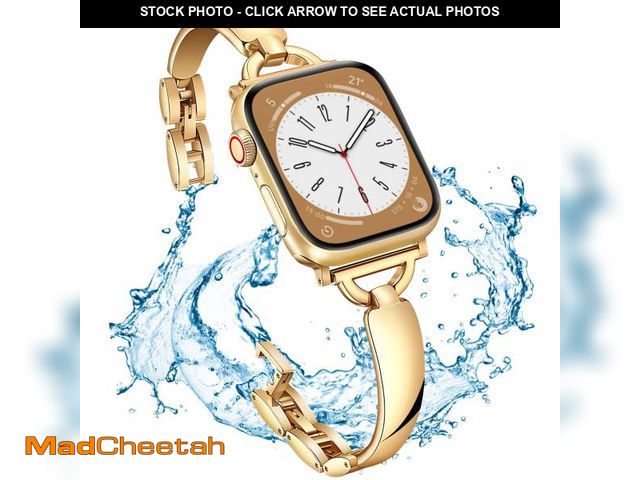 Lot 74-12308579 - Jullstar Stainless Steel Band Compatible Apple Watch Bracelet Band Women Slim 42mm 44mm 45mm 49mm, D...