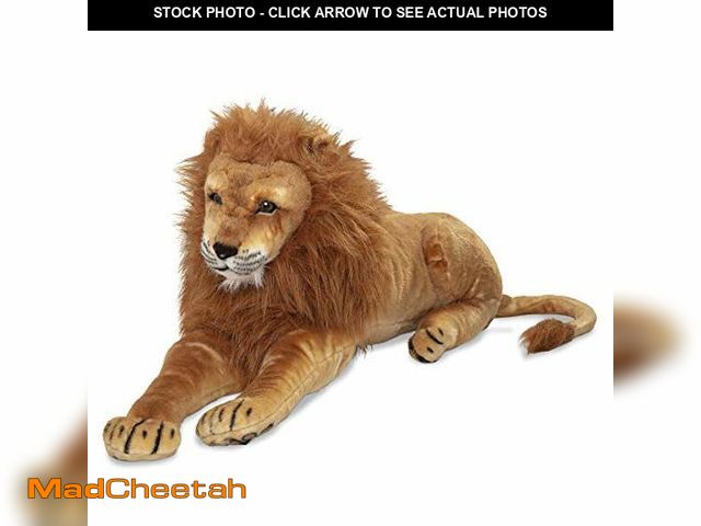 Lot 74-12665188 - Melissa &amp; Doug Giant Lion - Lifelike Stuffed Animal (Over 6 feet Long) - UNUSED