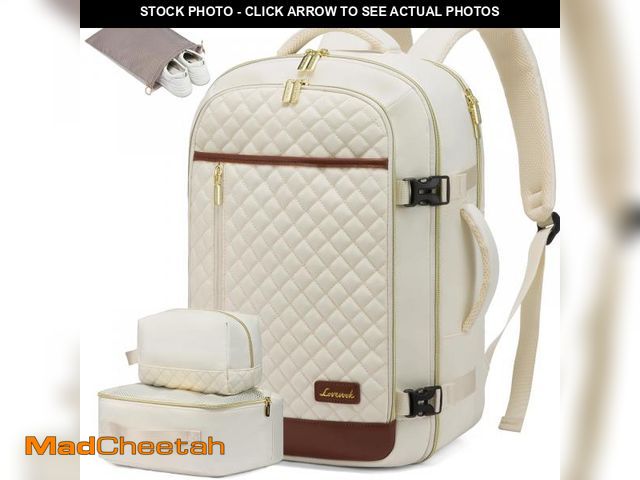 Lot 74-12309602 - LOVEVOOK Large Travel Backpack for Women, 40L Carry on Backpack for Airplanes,TSA Personal Item Trav...