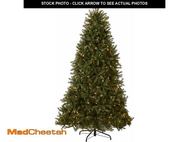 Lot 74-13087156 - National Tree Company 7.5 ft Pre-Lit Dunhill Fir Artificial Christmas Tree, 700 LED Lights, 2,514 Ti...
