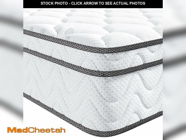 Lot 74-13073384 - Vesgantti Twin Mattress 10 Inch, Fiberglass-Free | Cool Sleep Hybrid Single Mattress in a Box - Memo...